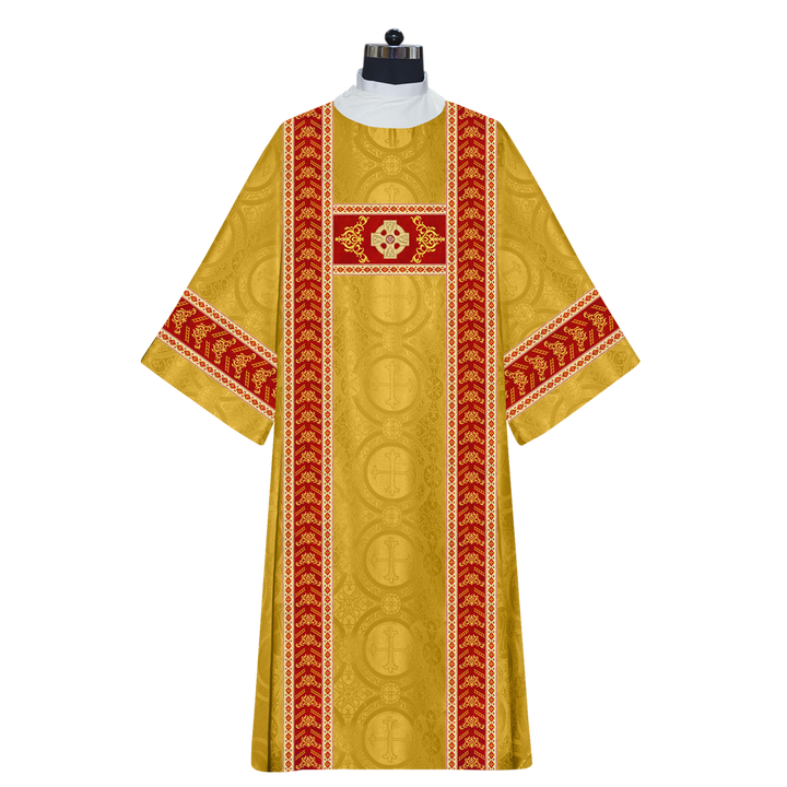 Liturgical Dalmatics With Ornate Braids and CEEC Logo