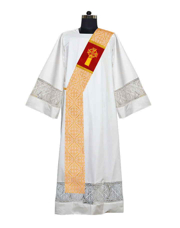 Celtic Cross Adorned Deacon Stole