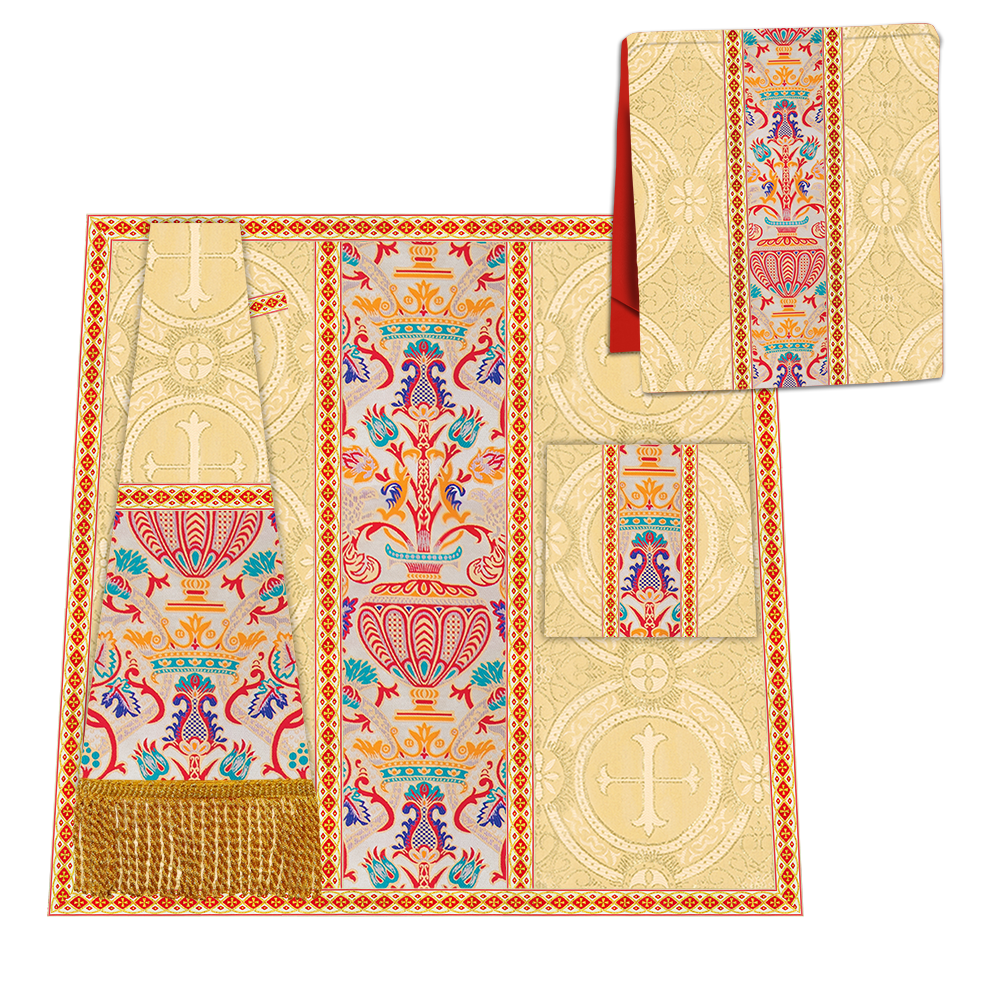 Coronation Tapestry Roman Cope Vestment with Trims