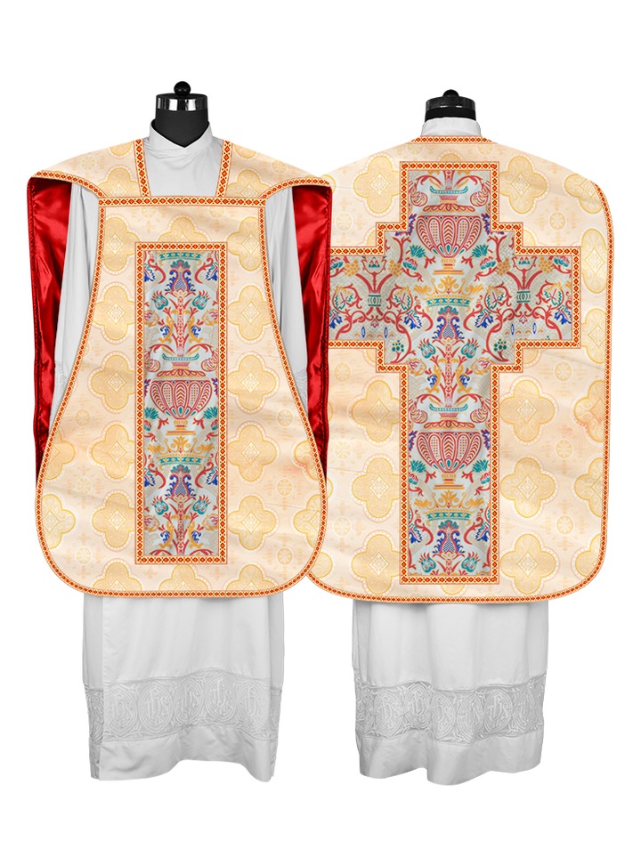 Coronation Tapestry Roman Chasuble with Braided Trims