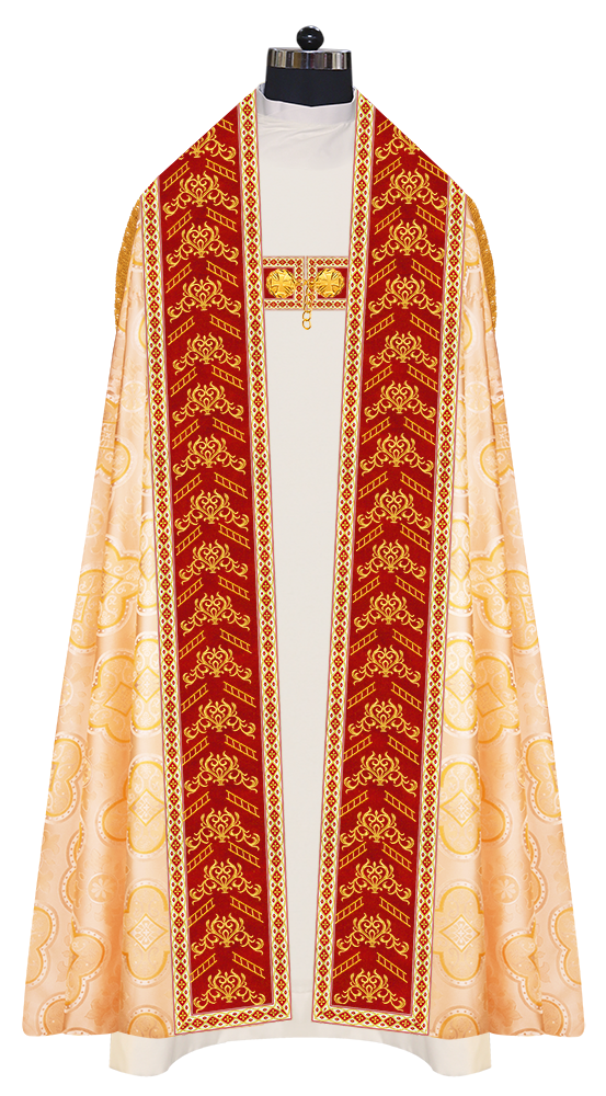 Elegant Roman Cope Vestment with Ornate Embroidery