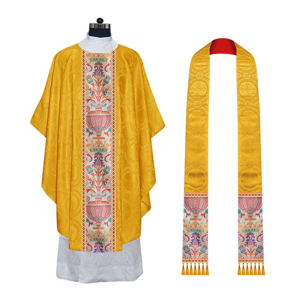 Coronation Tapestry Chasuble Braided with Trims
