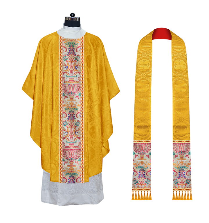 Coronation Tapestry Chasuble Braided with Trims