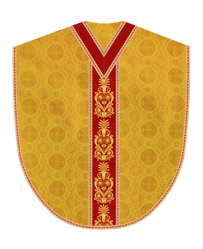 Borromean Chasuble Vestment With Detailed Braids and Trims