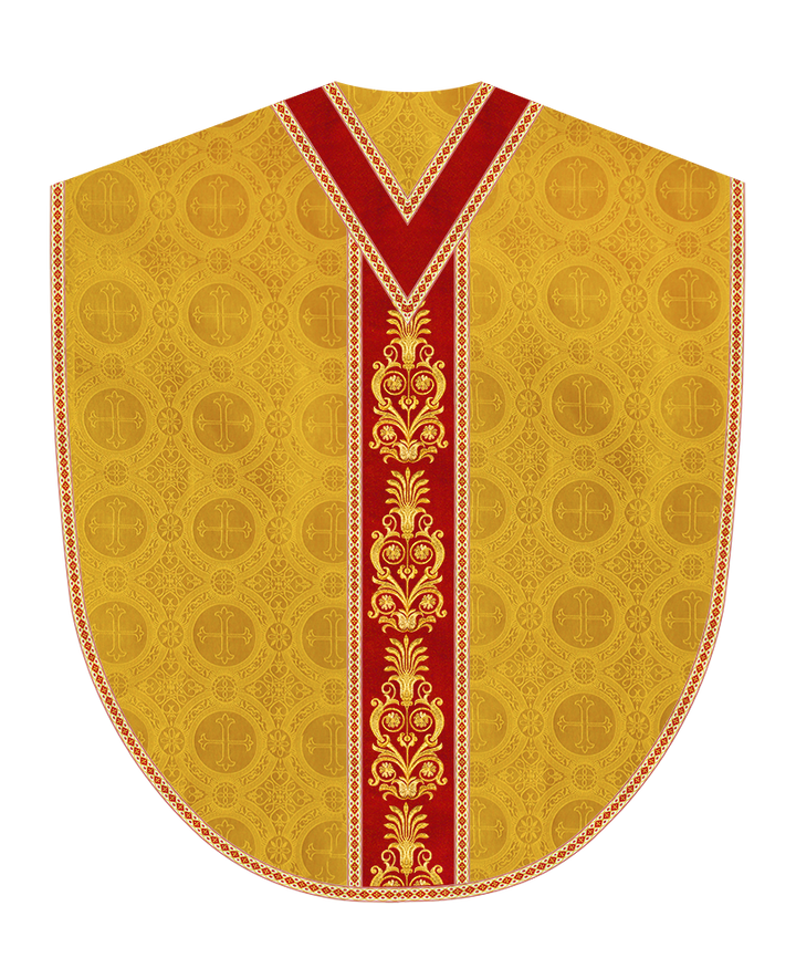 Borromean Chasuble Vestment With Detailed Braids and Trims