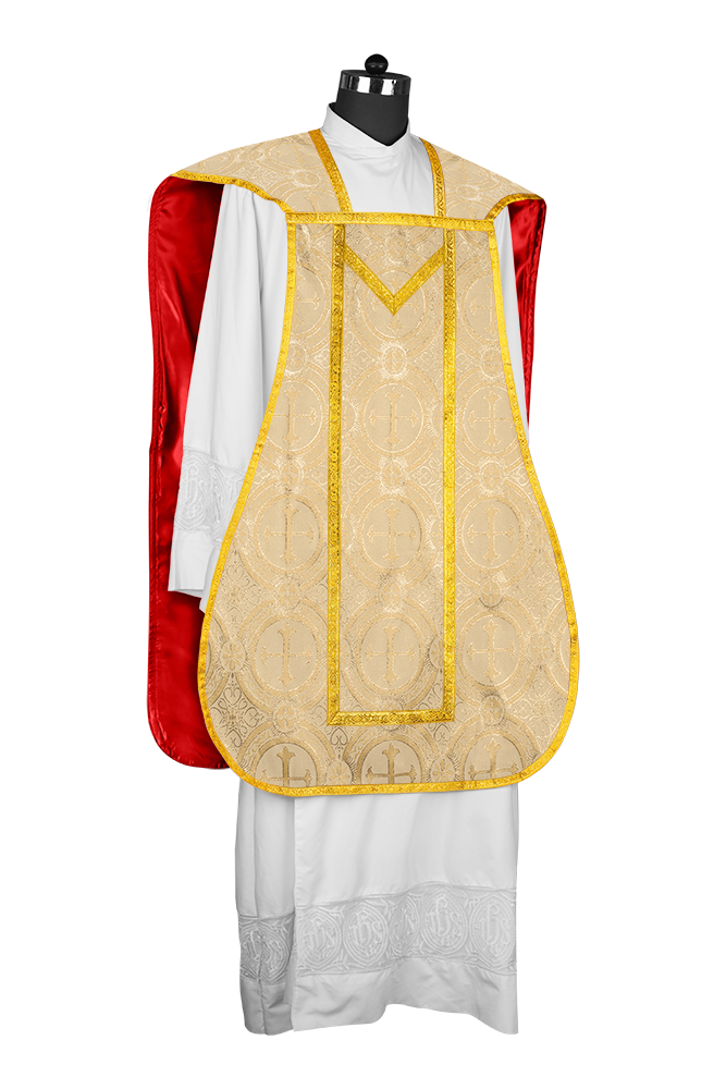 Roman Chasuble with adorned motif
