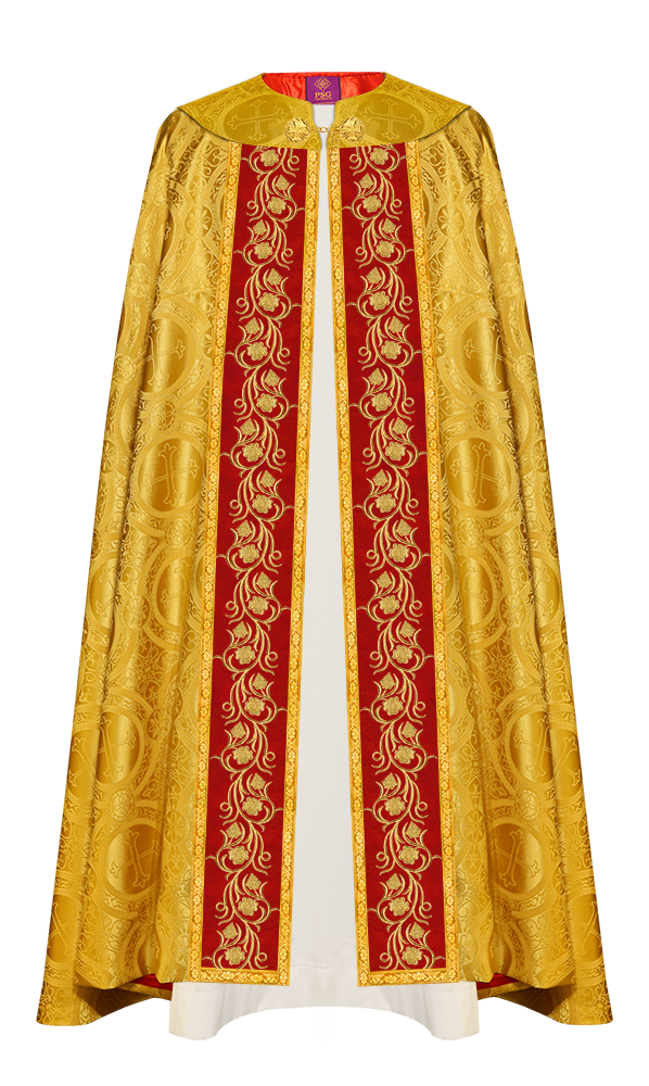 Gothic Cope Vestment with Ornate Embroidery