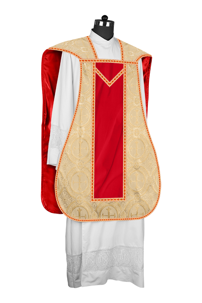 Roman chasuble with Motif and Trims