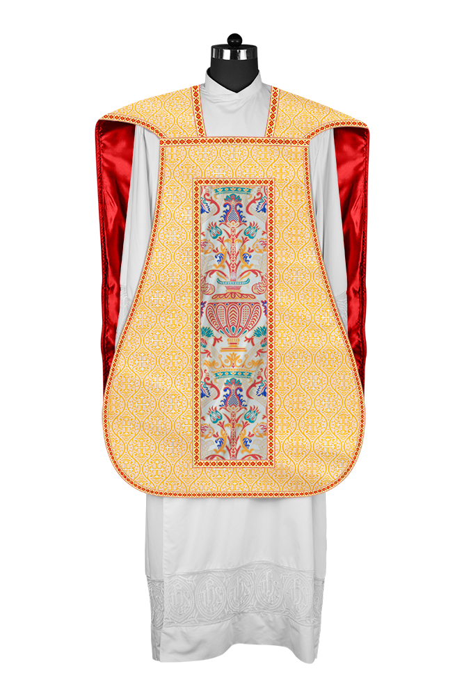 Coronation Tapestry Roman Chasuble with Braided Trims