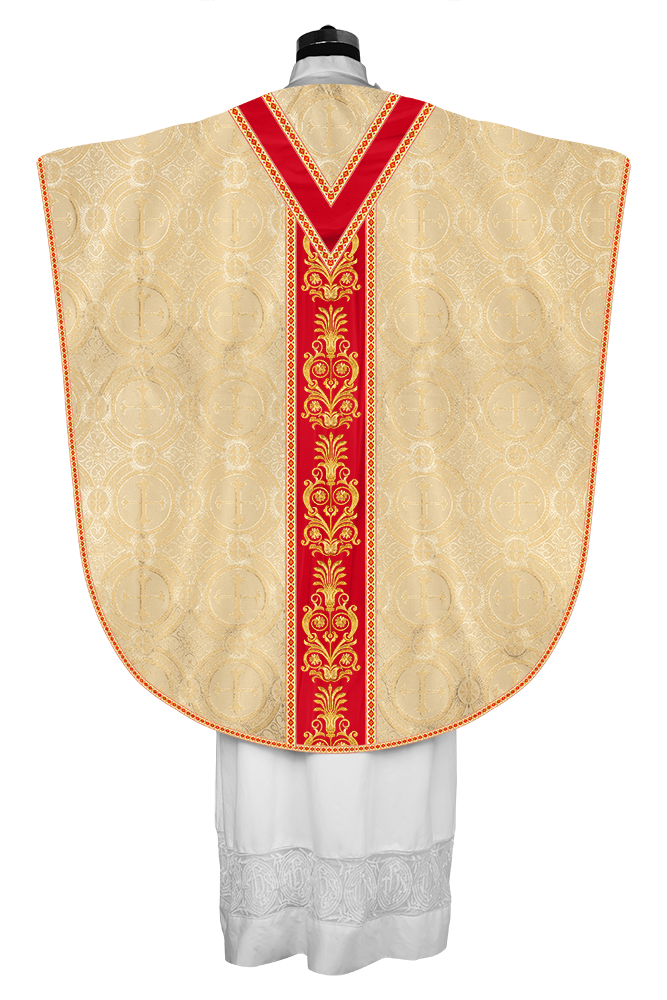 Borromean Chasuble Vestment With Detailed Braids and Trims