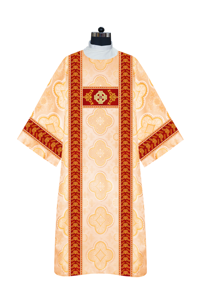 Liturgical Dalmatics With Ornate Braids and CEEC Logo