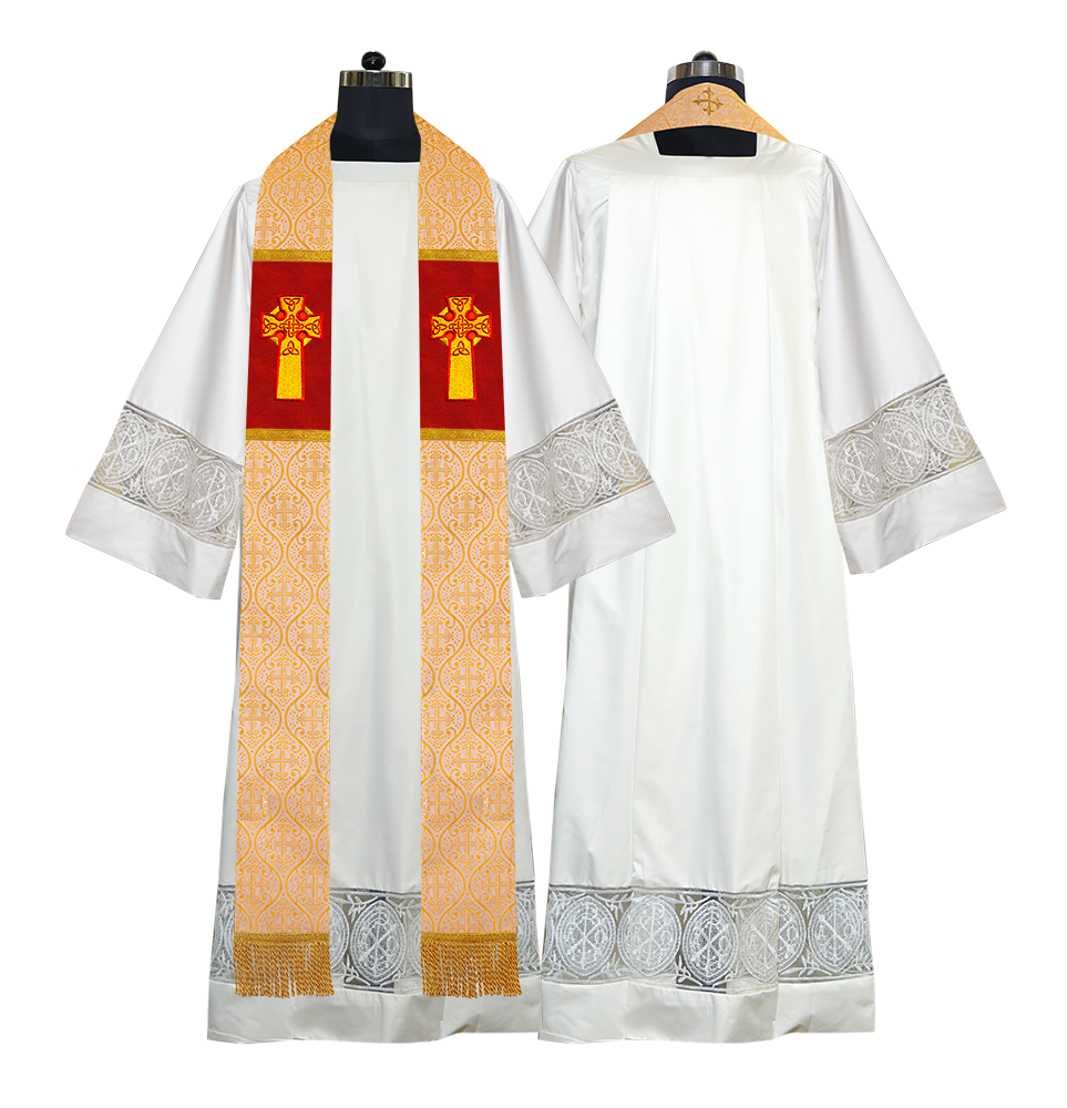 Clergy Stole with Celtic Cross Motif