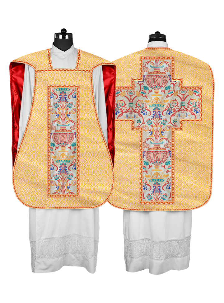 Coronation Tapestry Roman Chasuble with Braided Trims