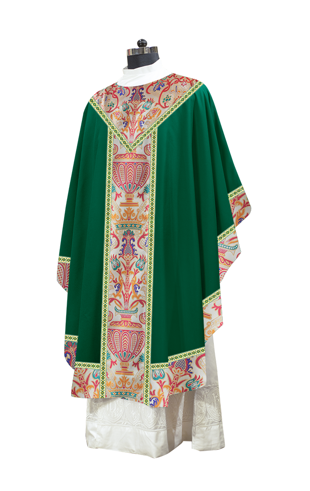 Tapestry Gothic Chasuble Adorned With Braids and Trims