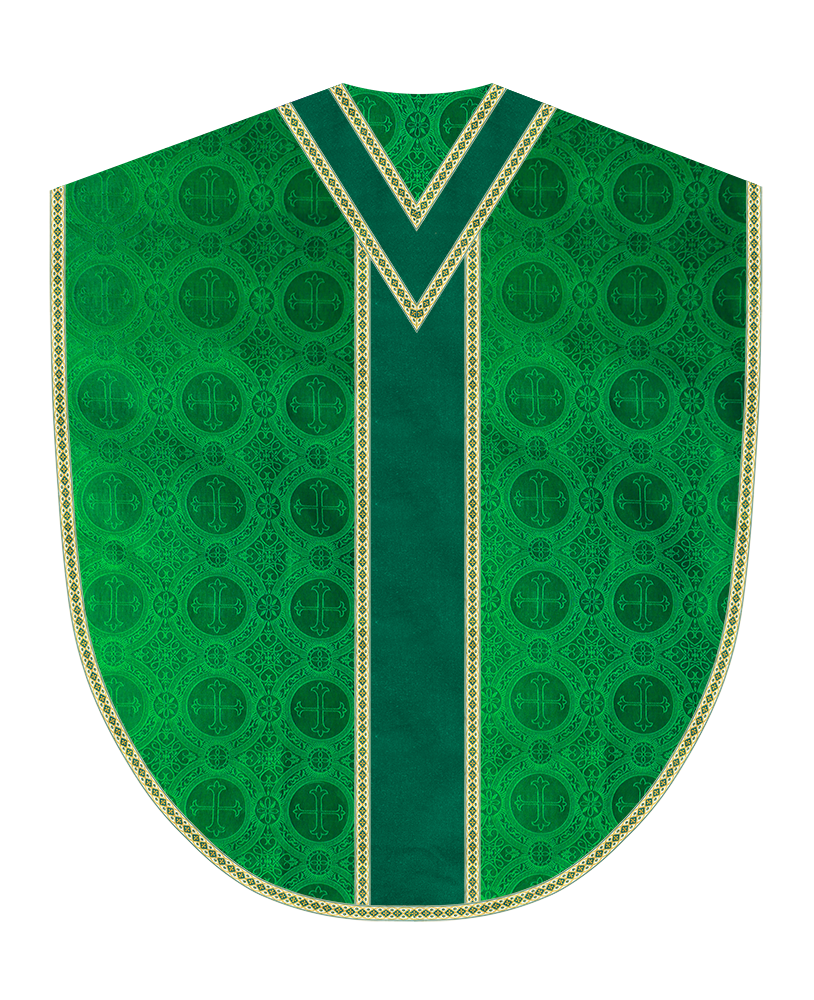 Borromean Chasuble Vestment Adorned With Woven Braids