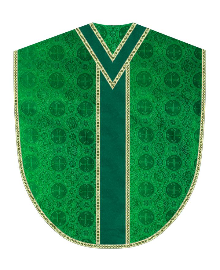 Borromean Chasuble Vestment Adorned With Woven Braids