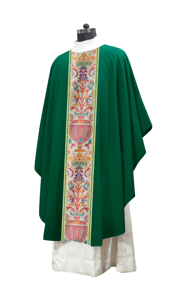 Coronation Tapestry Chasuble Braided with Trims