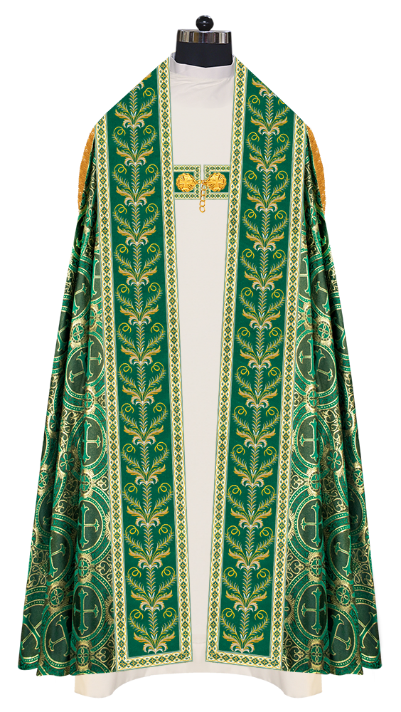 Traditional Embroidered Roman Cope Vestment