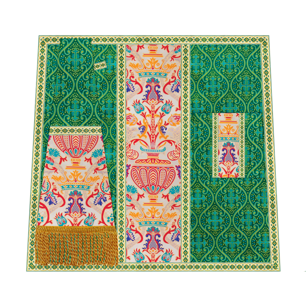 Tapestry Chasuble with Detailed Braids and Trims