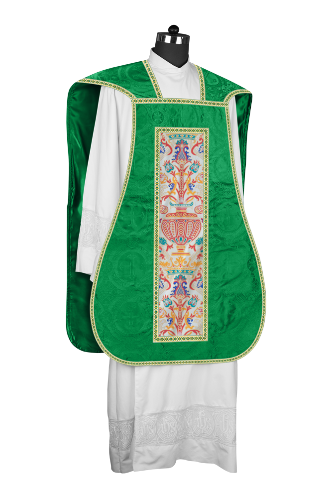Coronation Tapestry Roman Chasuble with Braided Trims