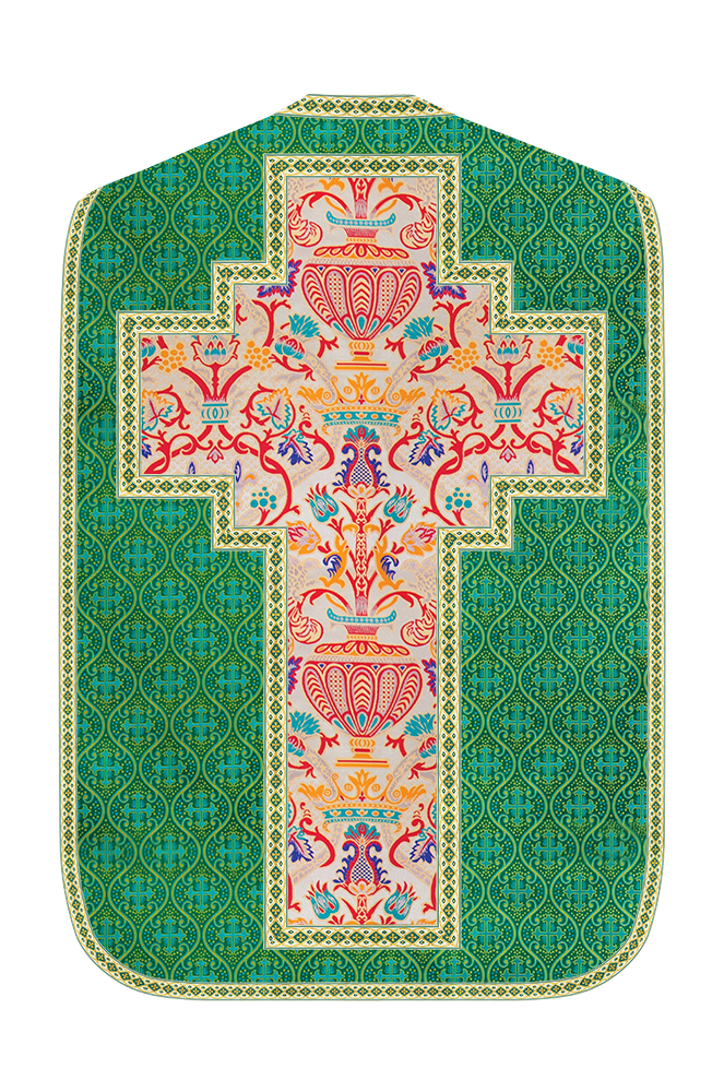 Coronation Tapestry Roman Chasuble with Braided Trims