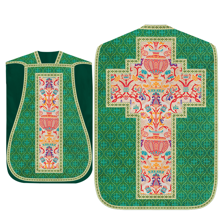 Coronation Tapestry Roman Chasuble with Braided Trims