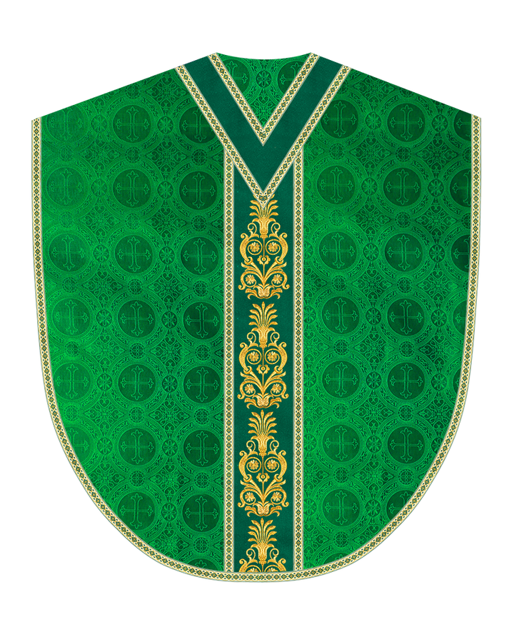 Borromean Chasuble Vestment With Detailed Braids and Trims