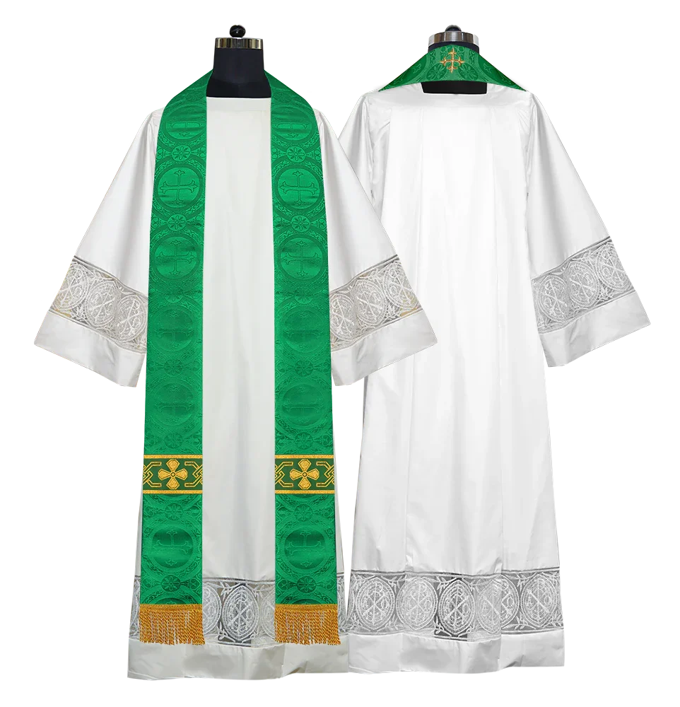 Gothic Cope with Adorned Detailed Braids