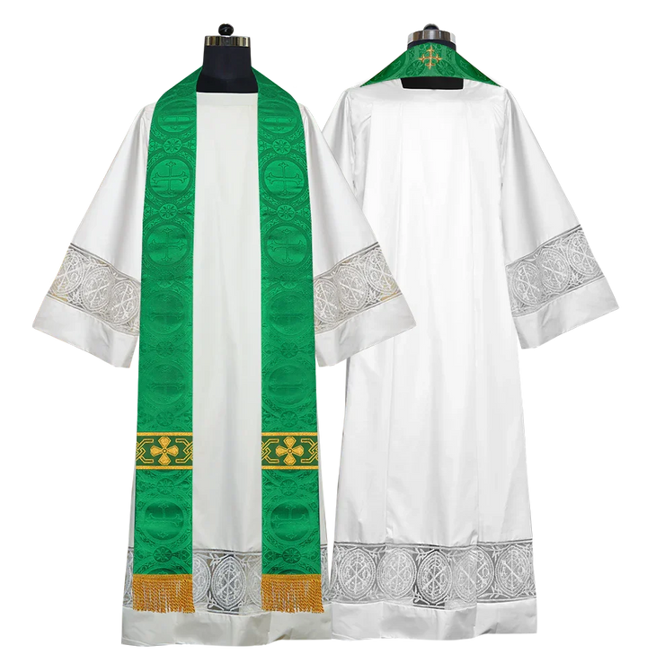 Gothic Cope with Adorned Detailed Braids