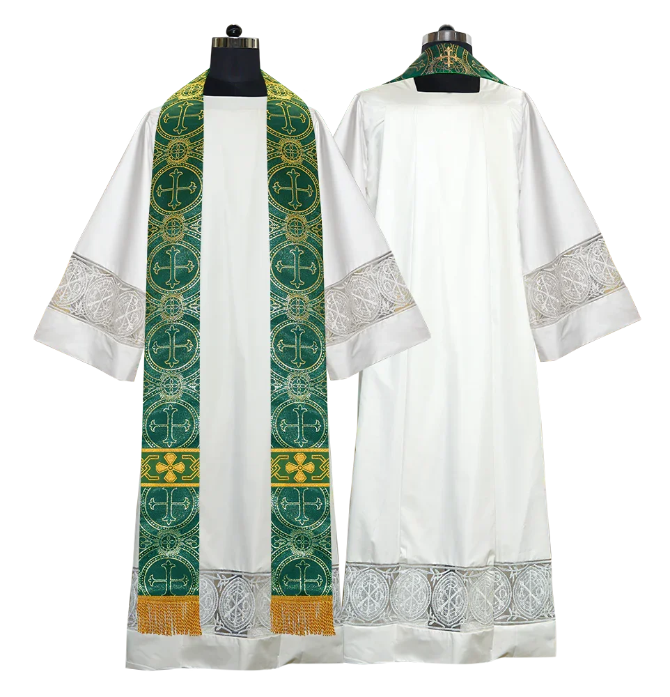 Gothic Cope with Adorned Detailed Braids