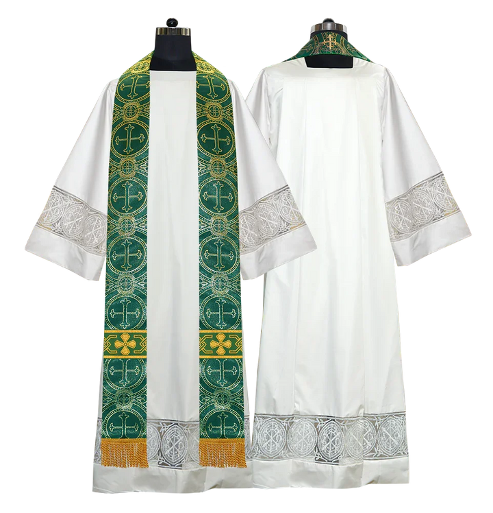 Gothic Cope with Adorned Detailed Braids