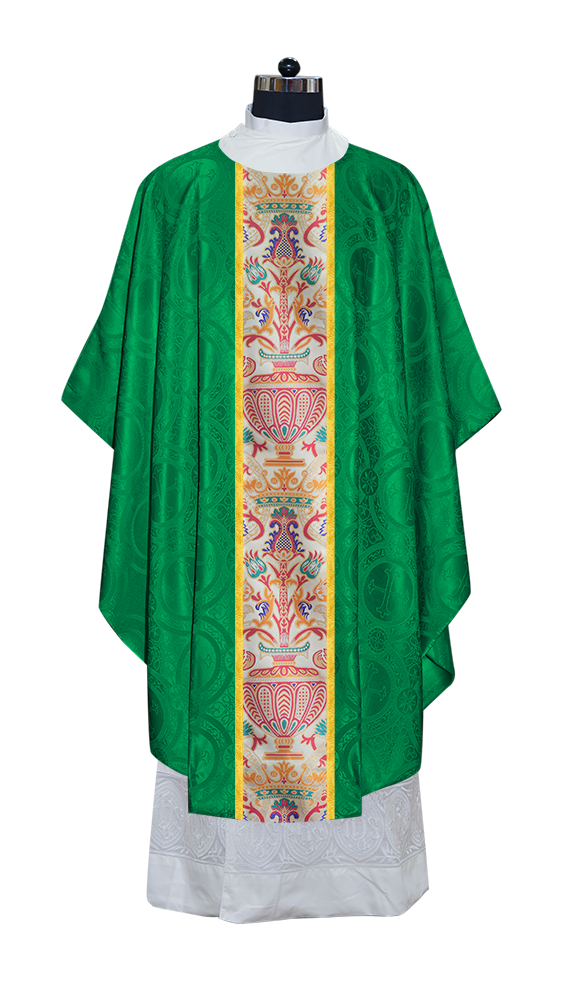 Coronation Tapestry Chasuble Braided with Trims