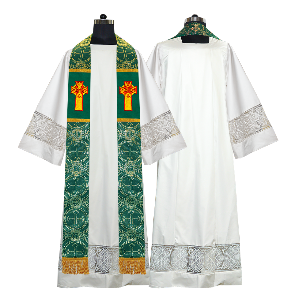 Clergy Stole with Celtic Cross Motif