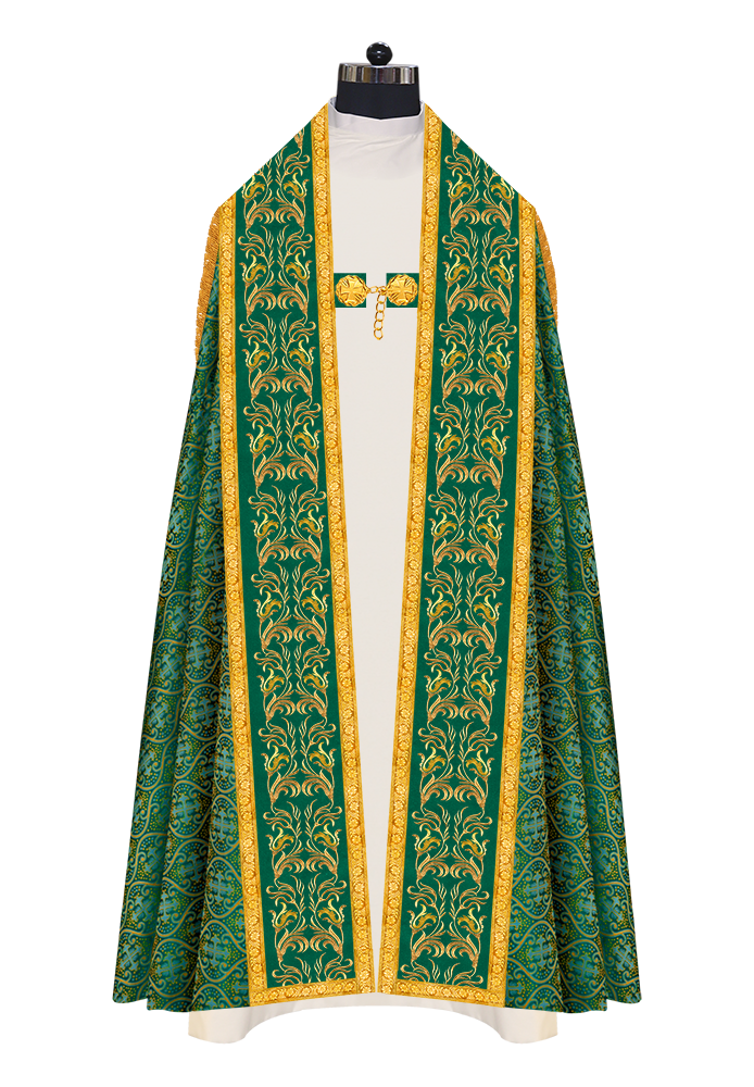 Roman Cope Vestment With Adorned Orphrey