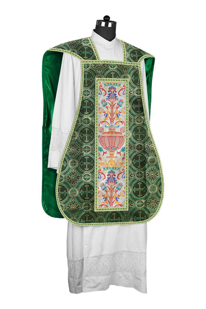 Coronation Tapestry Roman Chasuble with Braided Trims