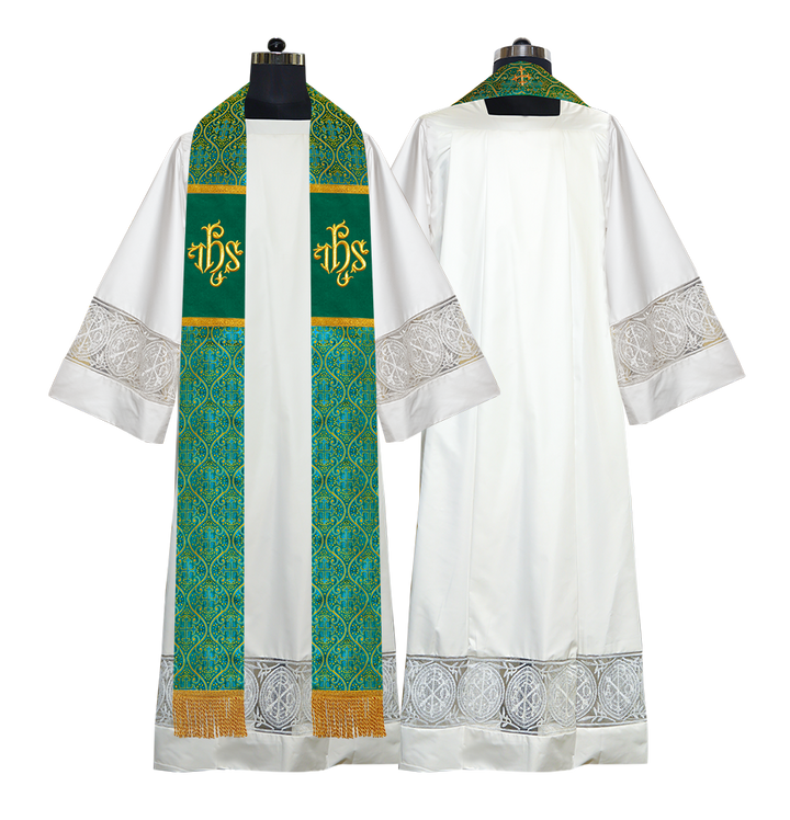 Set of 4 Clergy Stole with Spiritual motif