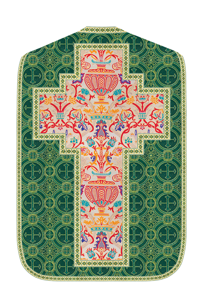 Coronation Tapestry Roman Chasuble with Braided Trims