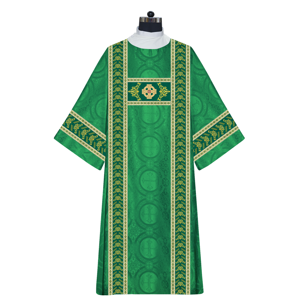 Liturgical Dalmatics With Ornate Braids and CEEC Logo