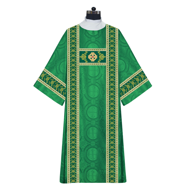 Liturgical Dalmatics With Ornate Braids and CEEC Logo