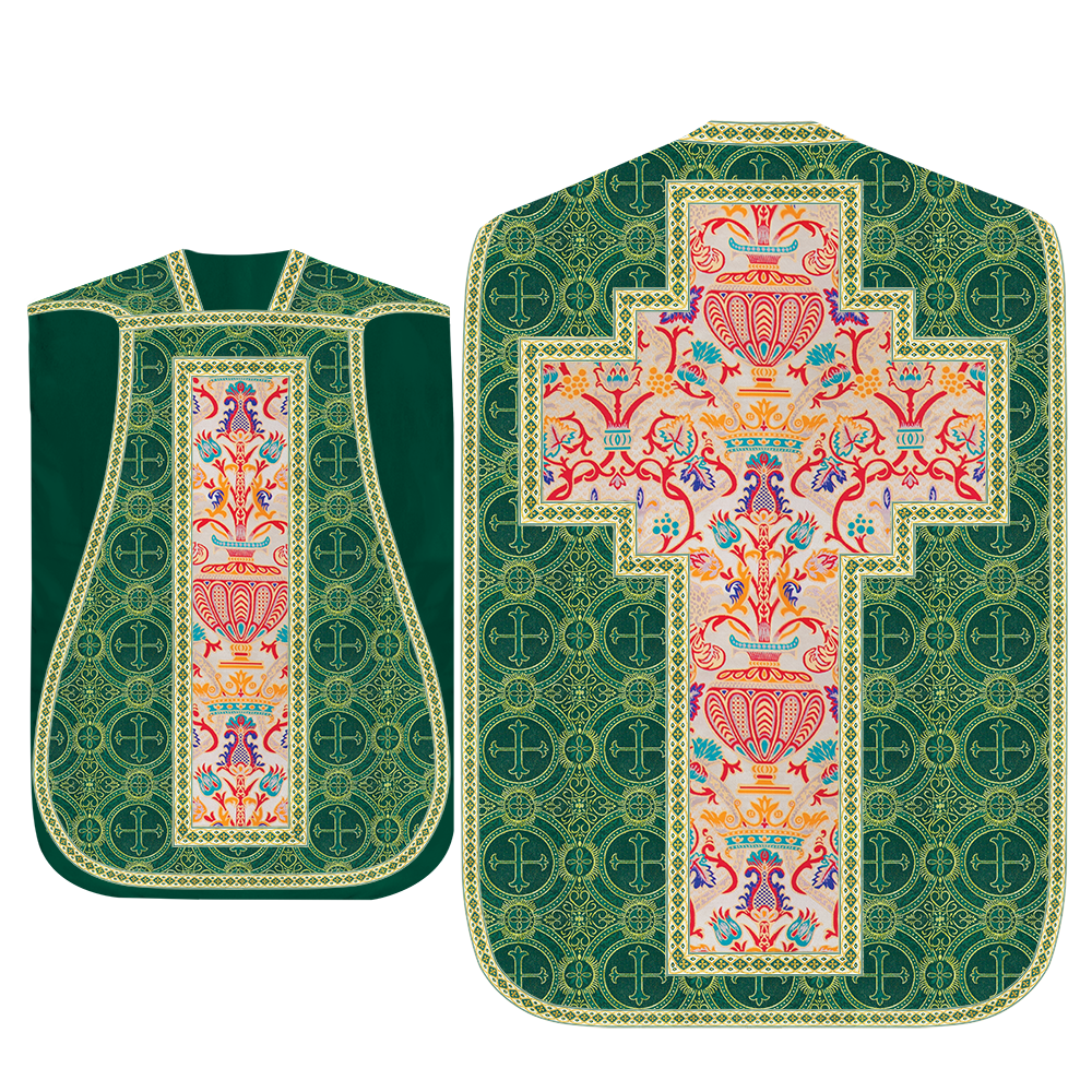 Coronation Tapestry Roman Chasuble with Braided Trims