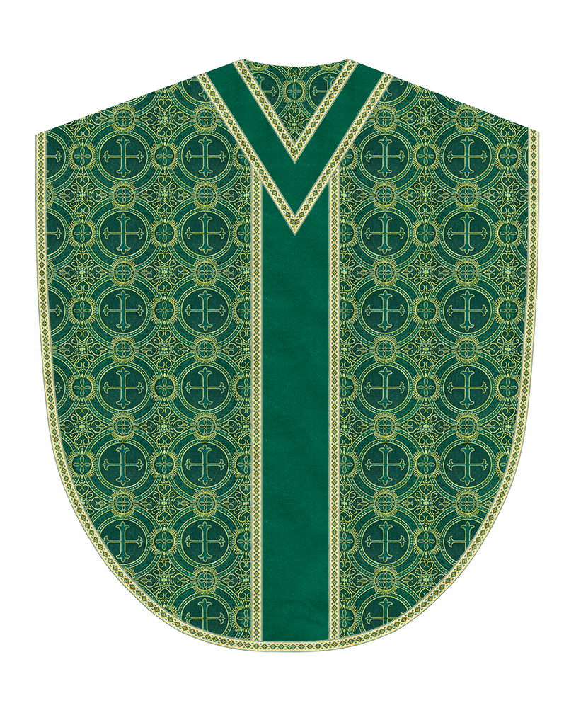 Borromean Chasuble Vestment Adorned With Woven Braids