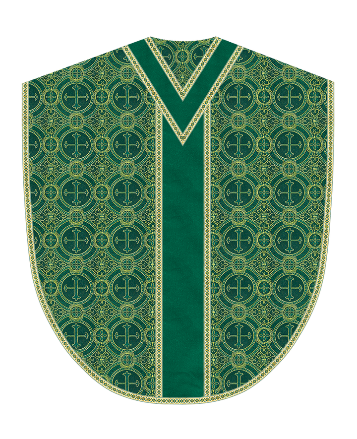 Borromean Chasuble Vestment Adorned With Woven Braids