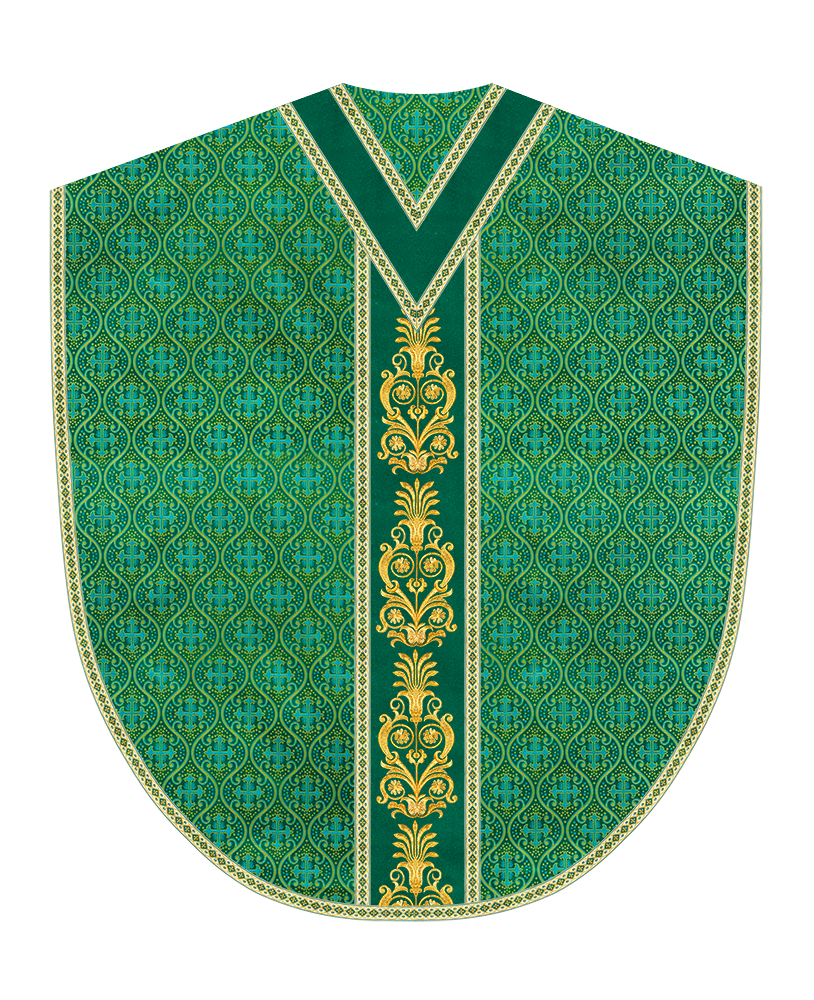 Borromean Chasuble Vestment With Detailed Braids and Trims