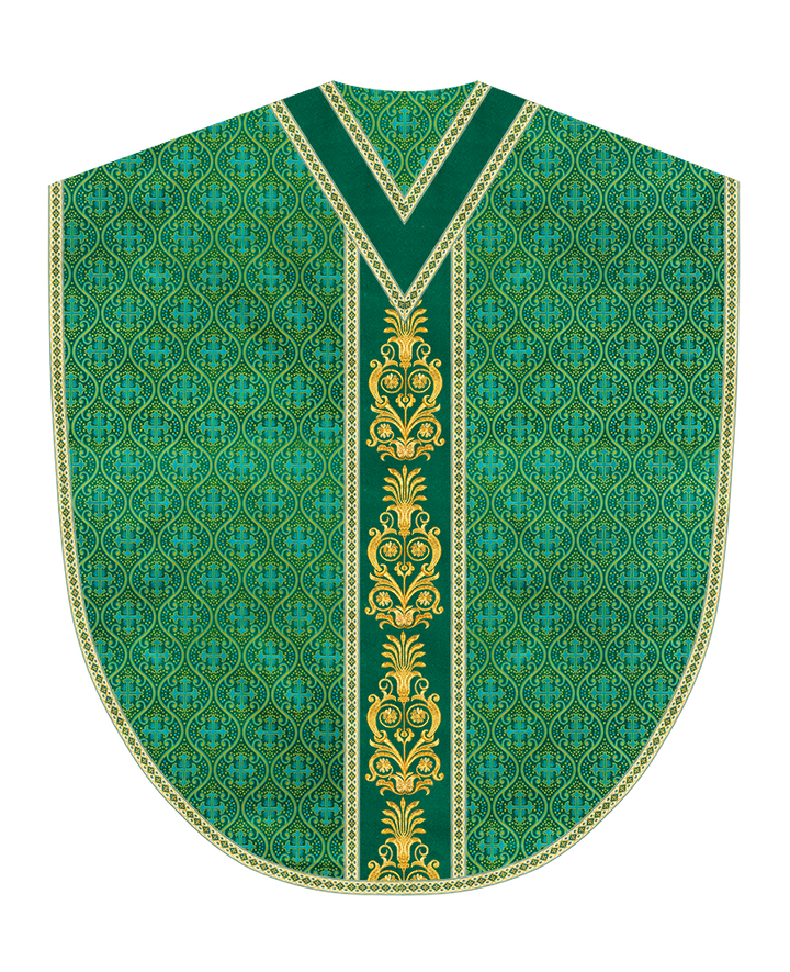 Borromean Chasuble Vestment With Detailed Braids and Trims