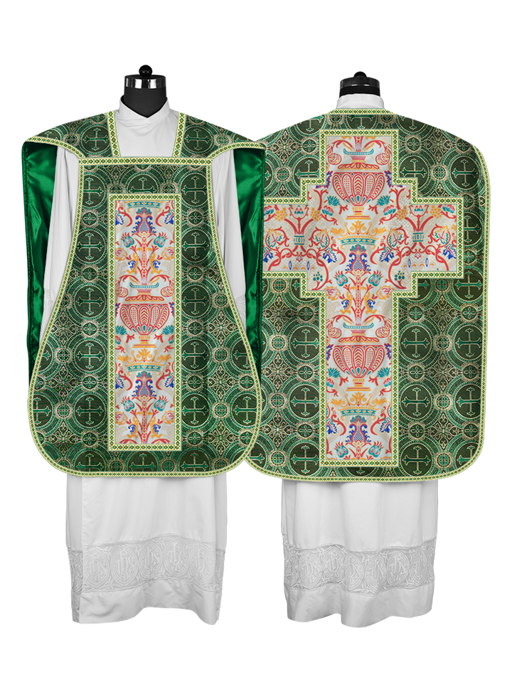 Coronation Tapestry Roman Chasuble with Braided Trims