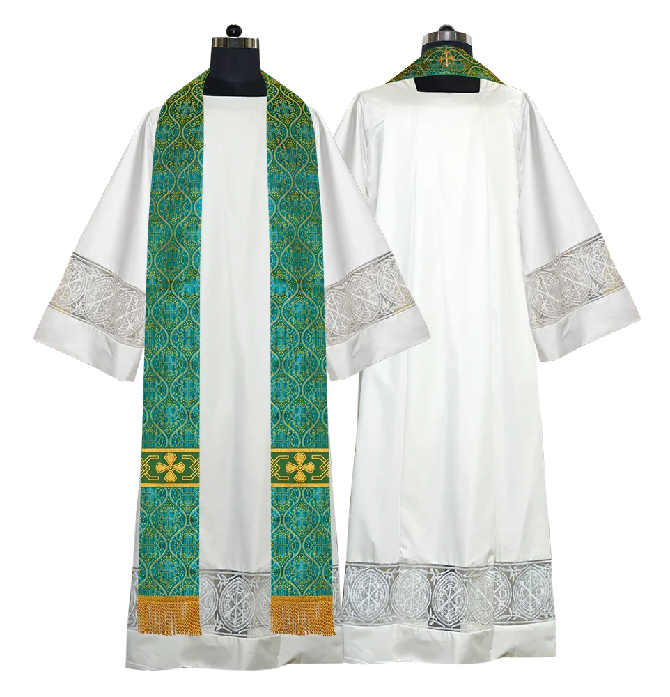 Gothic Cope with Adorned Detailed Braids