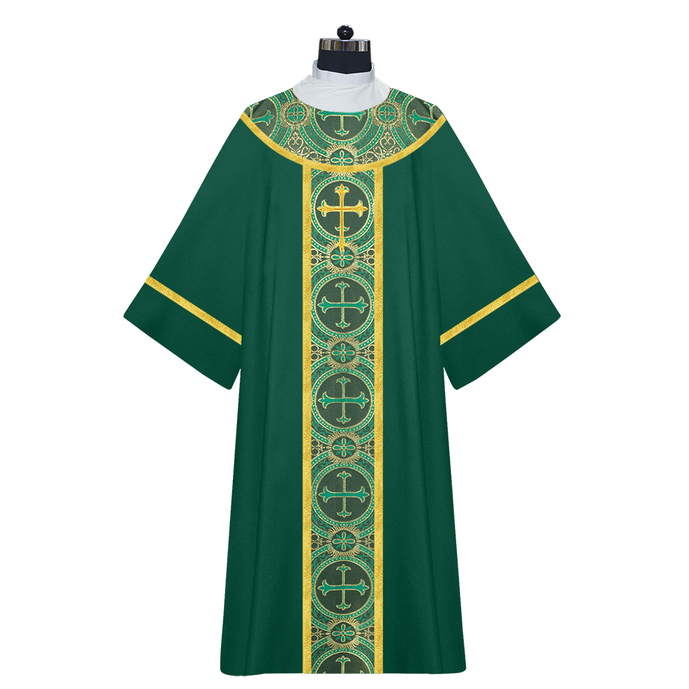 Dalmatics with embroidered cross