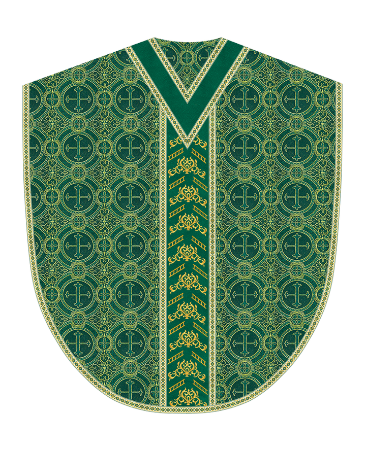 Borromean Chasuble Vestment Adorned With Colour Braids and Trims