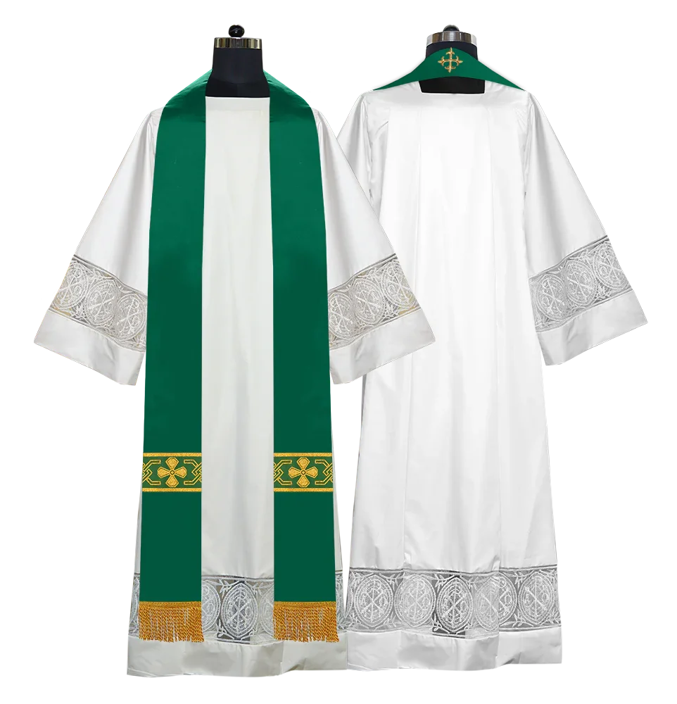 Gothic Cope with Adorned Detailed Braids