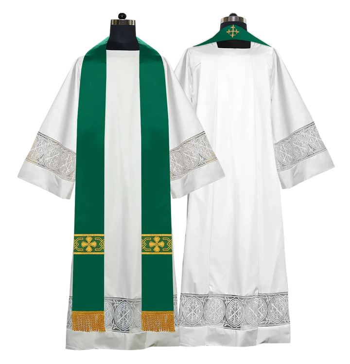 Gothic Cope with Adorned Detailed Braids